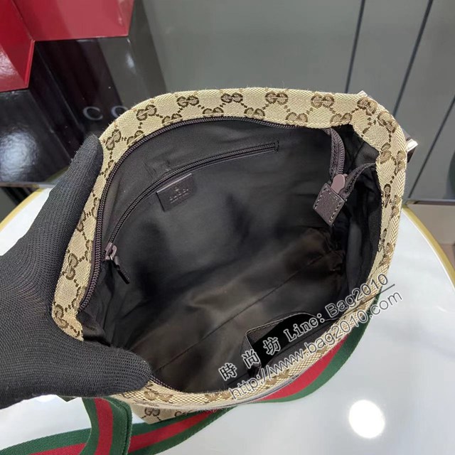Gucci專櫃古馳最經典款男士單肩斜挎包 jh2950型號:  189751（小號）